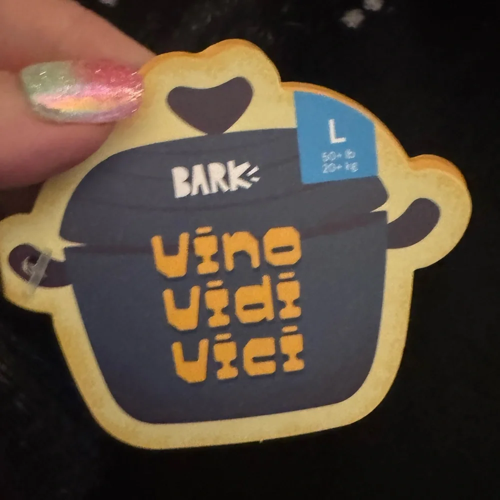 Bark Box Super Chewer Wine Glass dog toy NEW Large dog rubber bounce